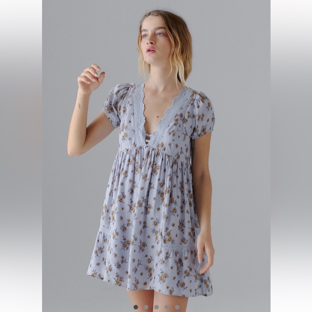 UO Rylan Mini Frock Dress size medium